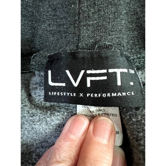Live Fit Apparel size L men's grey sweat shorts with side and rear pockets, - Picture 4 of 5